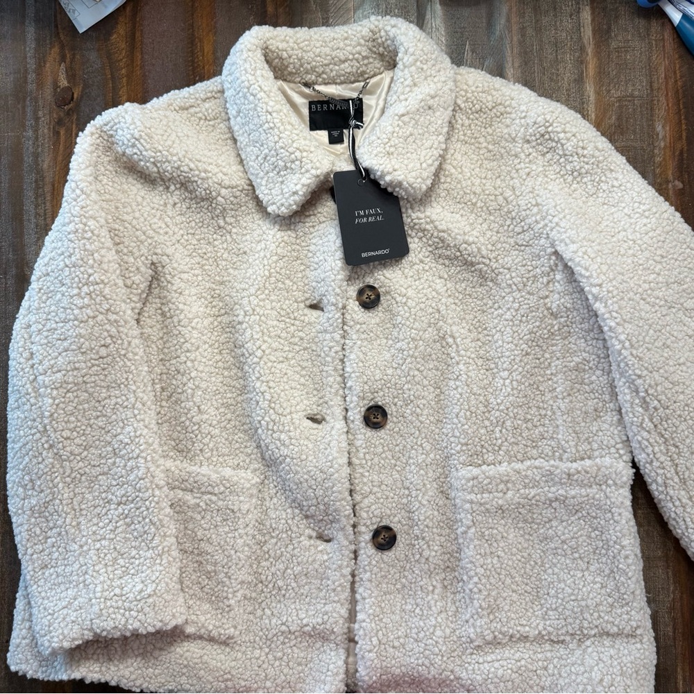 Bernardo‎ Faux Sherpa Jacket